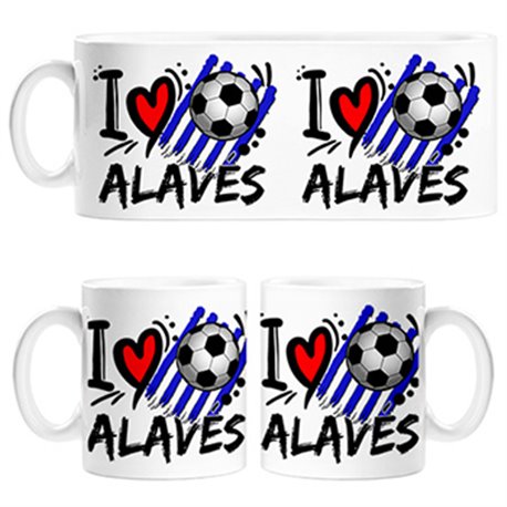 Taza I Love Alavés fútbol
