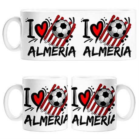 Taza I Love Almería fútbol