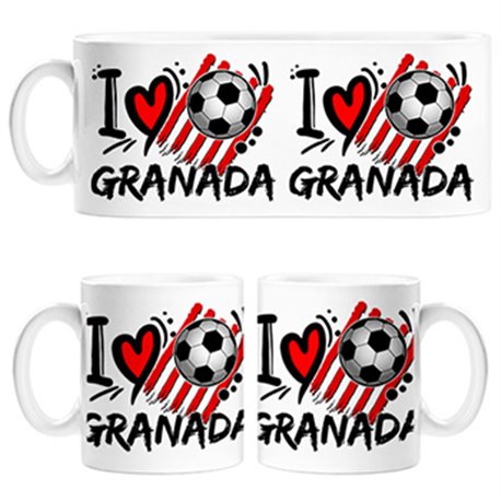 Taza I Love Granada fútbol