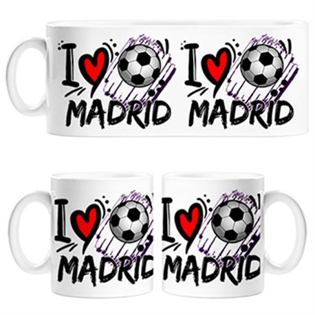 Taza I Love Madrid fútbol