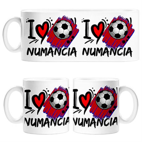 Taza I Love Numancia fútbol