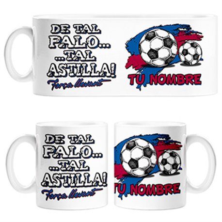 Taza de tal palo tal astilla Levante personalizable con nombre