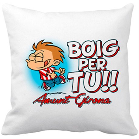 Cojín con relleno Boig per tu amunt Girona