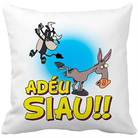 Cojín con relleno Burru català adèu siau