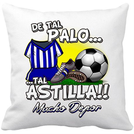 Cojín con relleno De tal palo tal astilla Depor fútbol