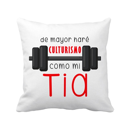 Cojín con relleno de mayor haré culturismo como mi Tia