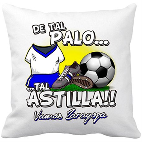 Cojín con relleno De tal palo tal astilla Zaragoza fútbol