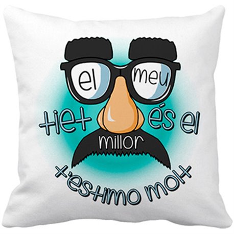 Cojín con relleno El meu tiet és el millor