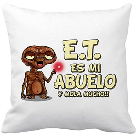 Cojín con relleno E.T. este es mi abuelo y mola mucho ET El Extraterrestre