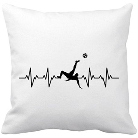 Cojín con relleno el fútbol me da vida es mi pasión