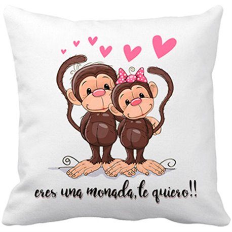 Cojín con relleno eres una monada te quiero