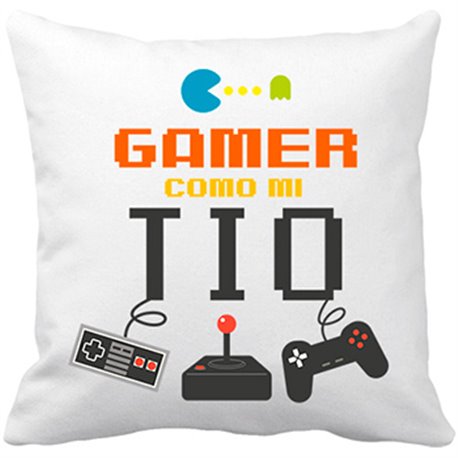 Cojín con relleno Gamer como mi tío