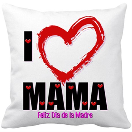 Cojín con relleno I Love Mama
