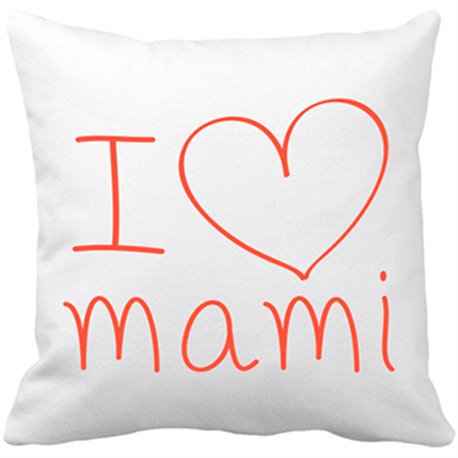 Cojín con relleno I Love mami