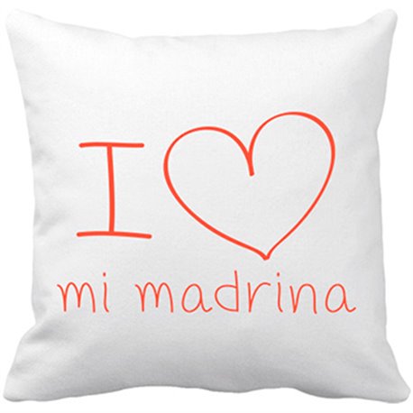 Cojín con relleno I Love mi madrina