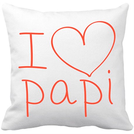 Cojín con relleno I Love papi