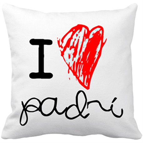 Cojín con relleno I Love padrí