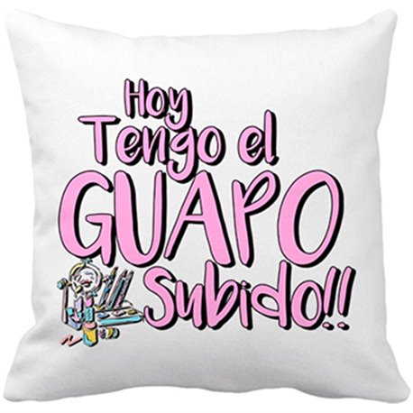 Cojín con relleno hoy tengo el guapo subido