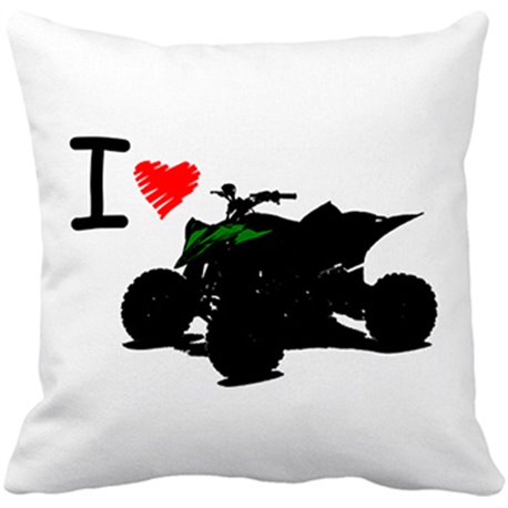 Cojín con relleno I Love My Quad