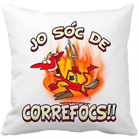 Cojín con relleno Jo sóc de correfocs