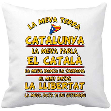 Cojín con relleno La meva terra Catalunya