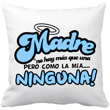 Cojín con relleno madre no hay más que una pero como la mía no hay ninguna azul