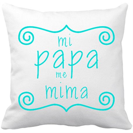 Cojín con relleno Mi papa me mima