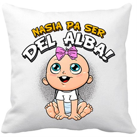 Cojín con relleno nacida para ser del Alba Albacete fútbol