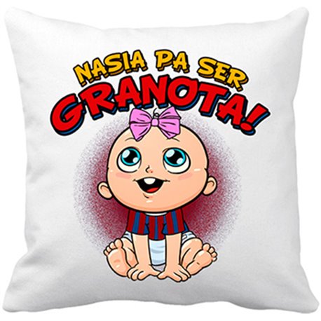 Cojín con relleno nacida para ser Granota Levante fútbol