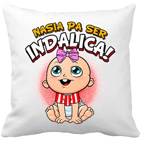 Cojín con relleno nacida para ser Indálica Almería fútbol