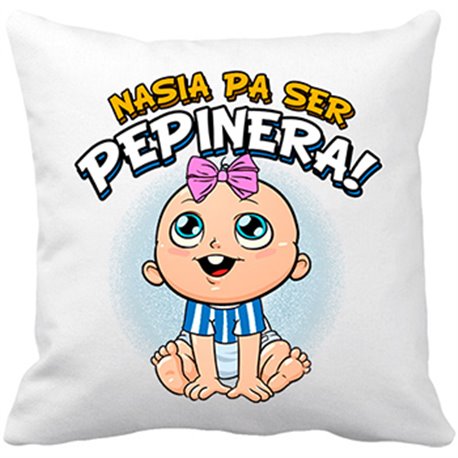 Cojín con relleno nacida para ser Pepinera Leganés fútbol