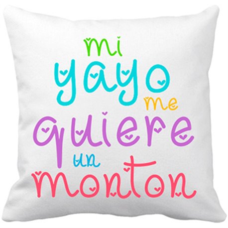 Cojín con relleno Mi yayo me quiere un montón