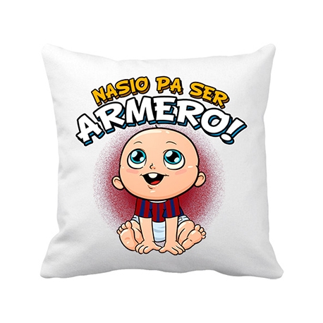 Cojín con relleno nacido para ser Armero Eibar fútbol