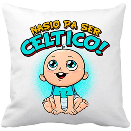 Cojín con relleno nacido para ser Céltico Celta fútbol