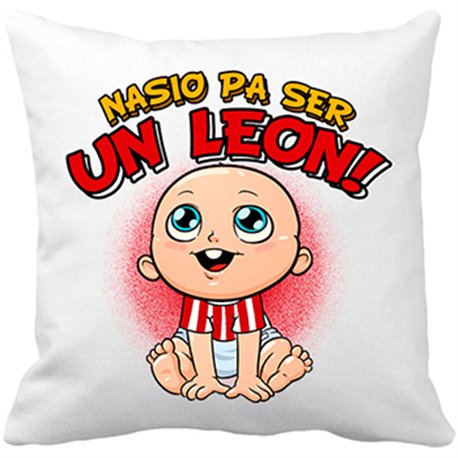 Cojín con relleno nacido para ser un León Athletic Bilbao fútbol