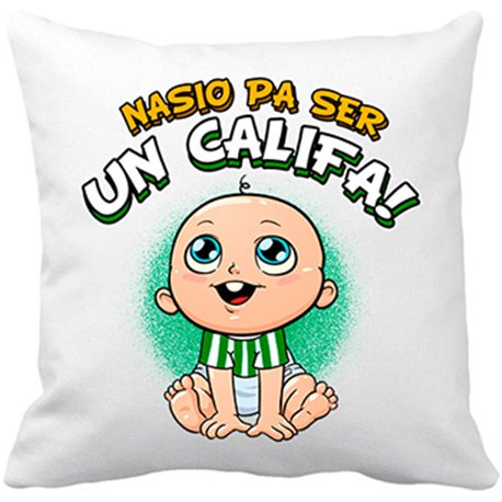 Cojín con relleno nacido para ser Califa Córdoba fútbol