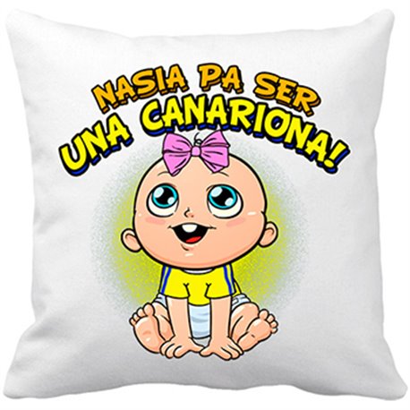 Cojín con relleno nacida para ser una Canariona Las Palmas fútbol