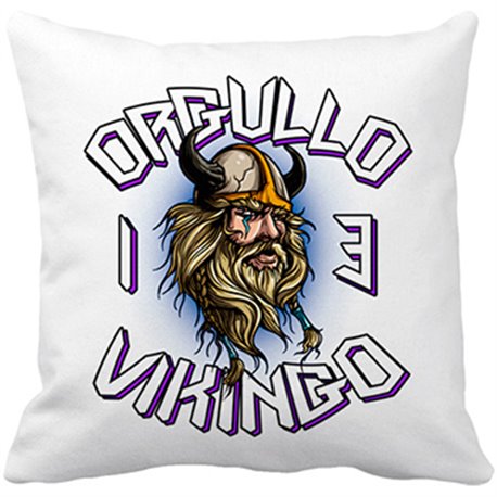 Cojín con relleno Orgullo Vikingos 13 campeones de Europa