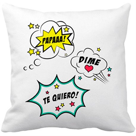 Cojín con relleno Papa dime te quiero