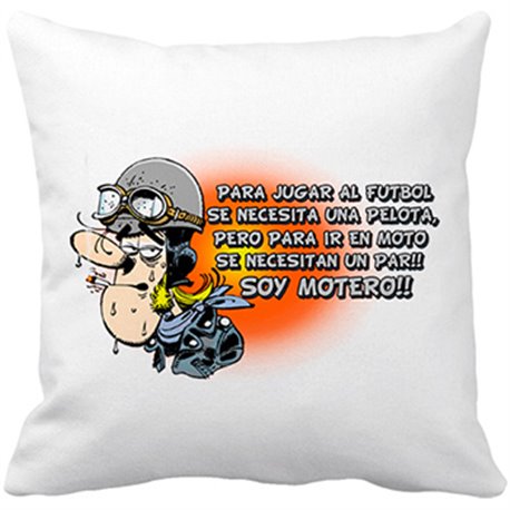 Cojín con relleno para ir en moto se necesita un par soy motero