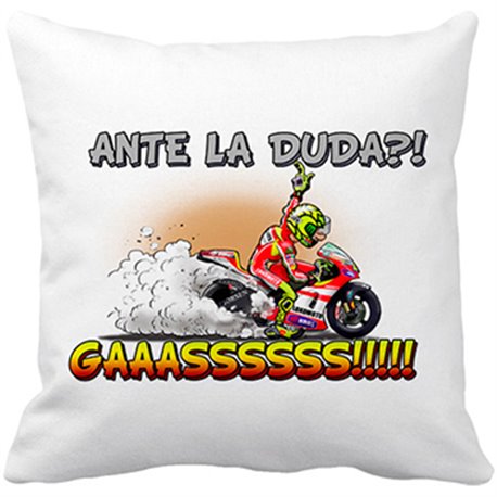 Cojín con relleno para motero ante la duda gaaaaasss