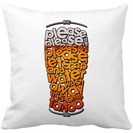 Cojín con relleno Please More Beer