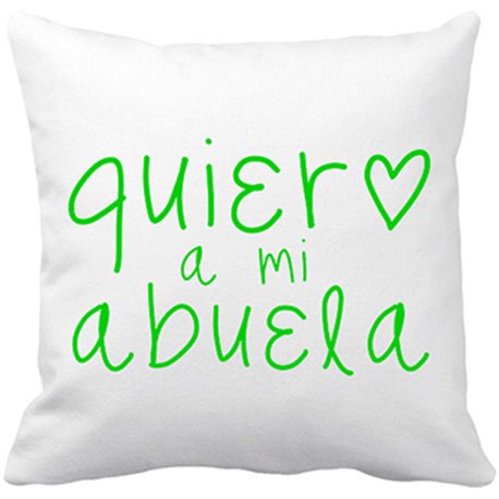 Cojín con relleno Quiero a mi abuela