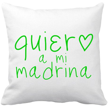 Cojín con relleno Quiero a mi madrina