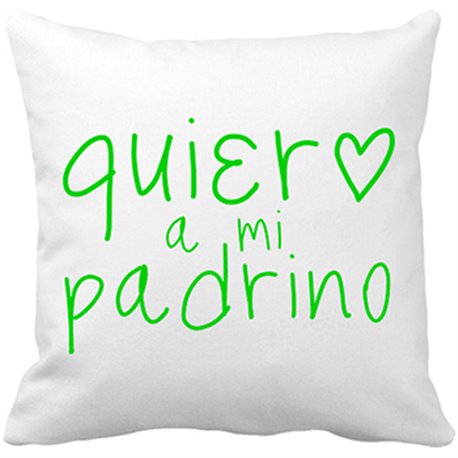 Cojín con relleno Quiero a mi padrino