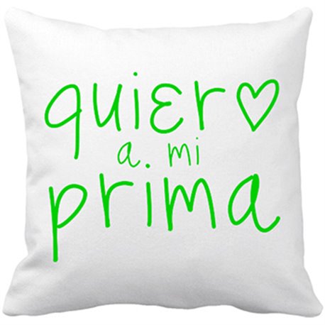 Cojín con relleno Quiero a mi prima