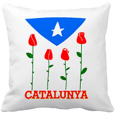 Cojín con relleno Senyera Catalunya Independència