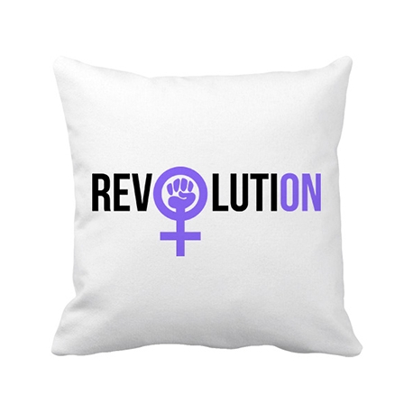 Cojín con relleno revolución feminista Revolution