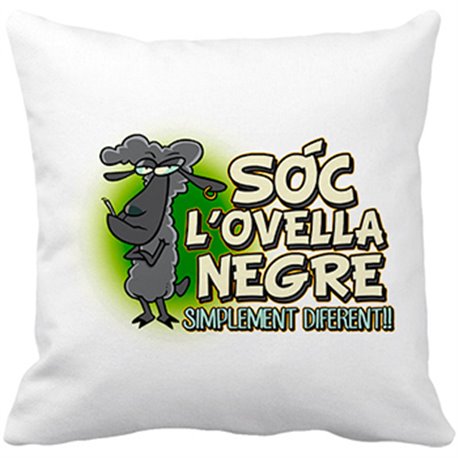 Cojín con relleno Sóc l ovella negre simplement diferent