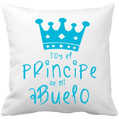 Cojín con relleno Soy el principe de mi abuelo